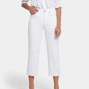 NWT! NYDJ White Joni Relaxed Denim Capri Jeans 4 Not Your Daughter's Jeans